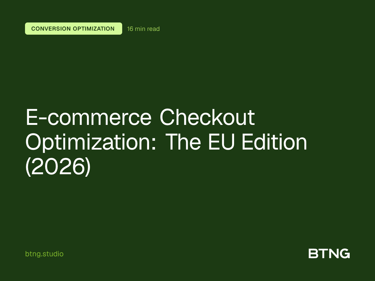 E-commerce Checkout Optimization: The EU Edition (2026)