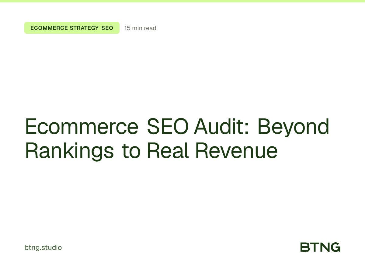 Ecommerce SEO Audit: Beyond Rankings to Real Revenue