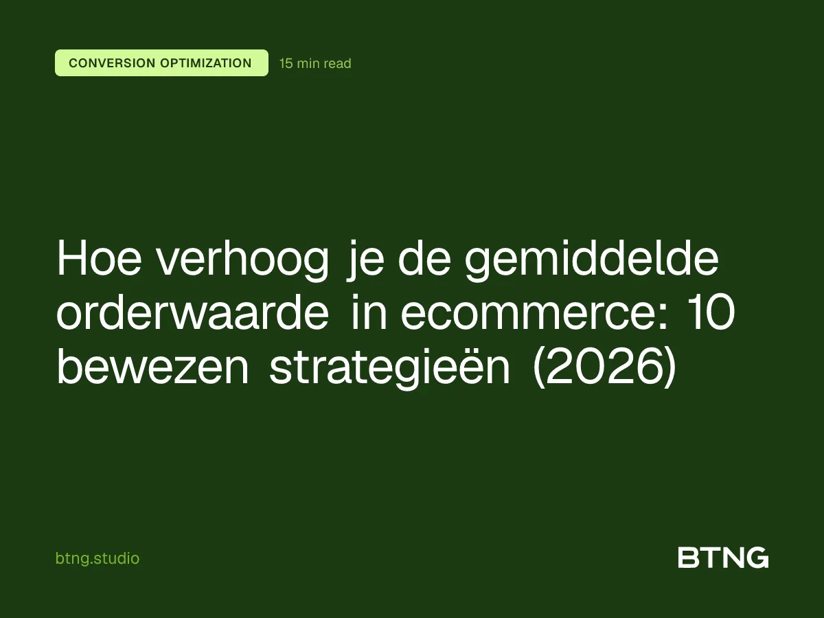 Hoe verhoog je de gemiddelde orderwaarde in ecommerce: 10 bewezen strategieën (2026)