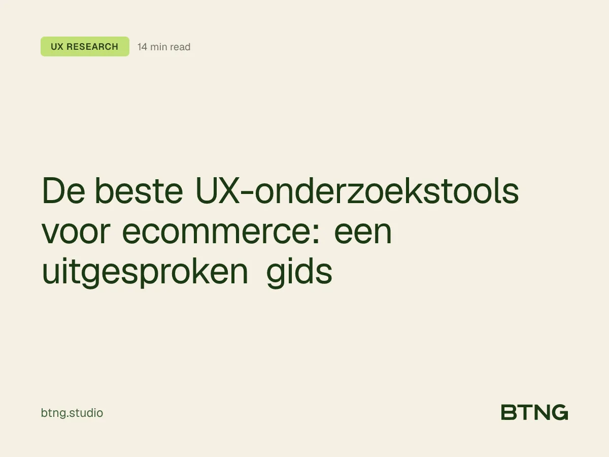 De beste UX-onderzoekstools voor ecommerce: een uitgesproken gids