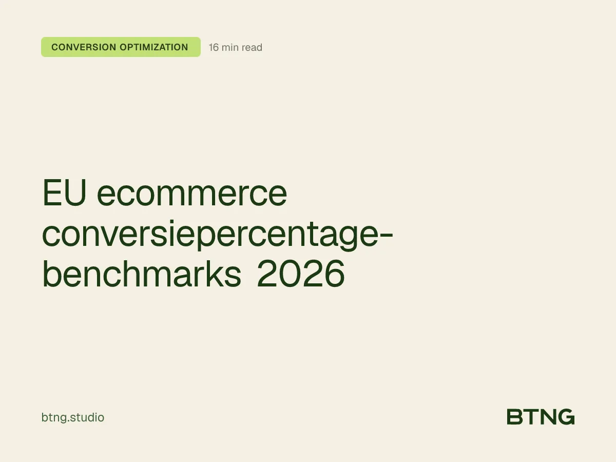 EU ecommerce conversiepercentage-benchmarks 2026