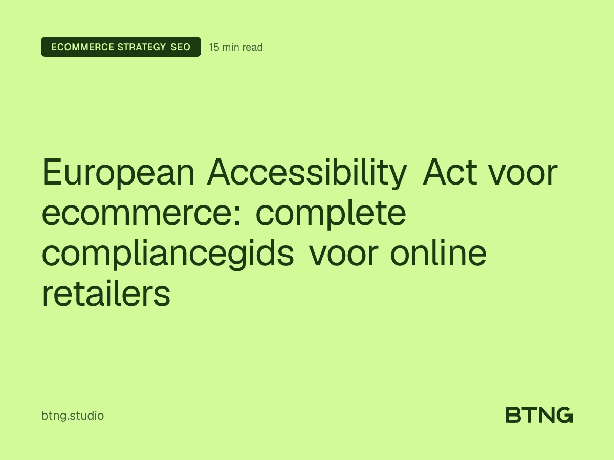 European Accessibility Act voor ecommerce: complete compliancegids voor online retailers