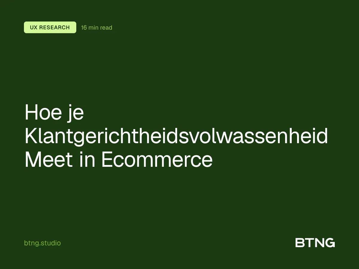 Hoe je Klantgerichtheidsvolwassenheid Meet in Ecommerce