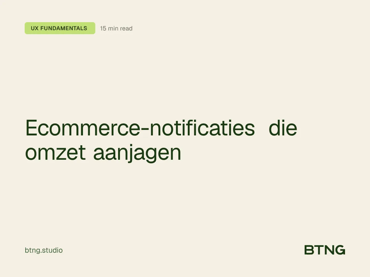 Ecommerce-notificaties die omzet aanjagen