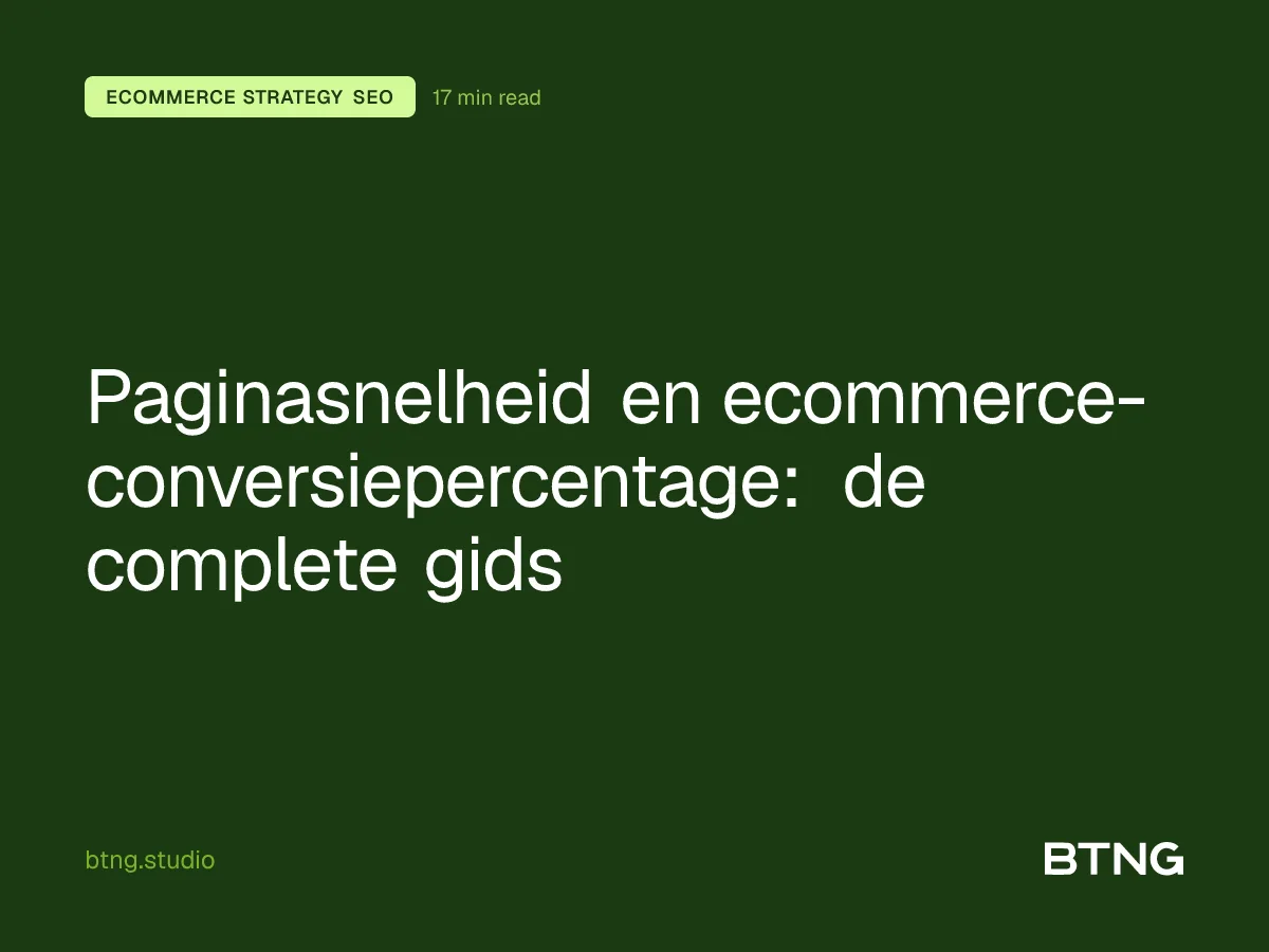 Paginasnelheid en ecommerce-conversiepercentage: de complete gids
