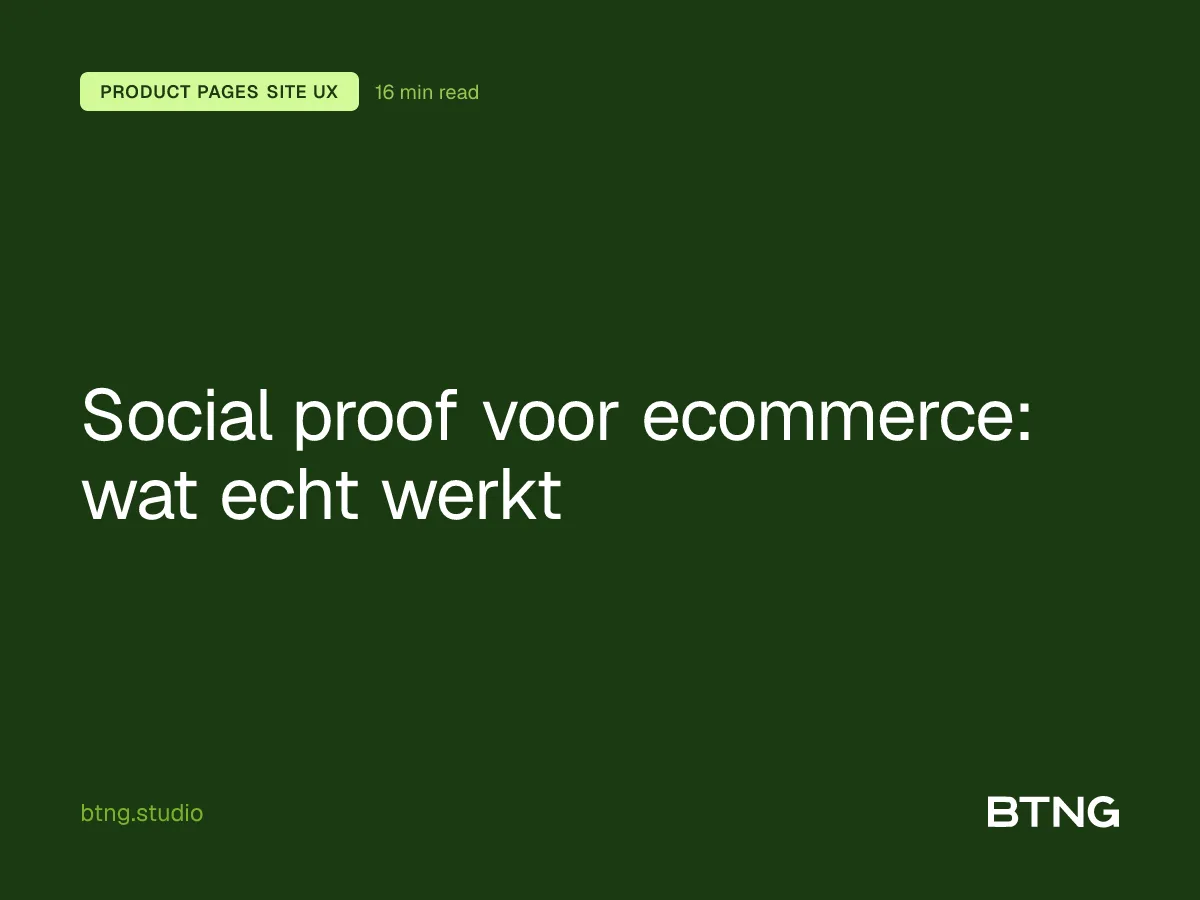 Social proof voor ecommerce: wat echt werkt