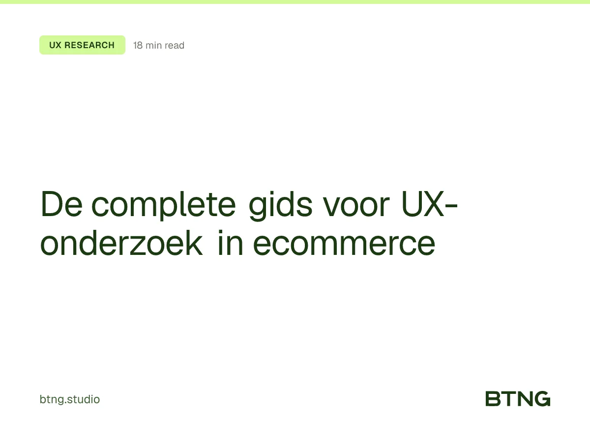 De complete gids voor UX-onderzoek in ecommerce