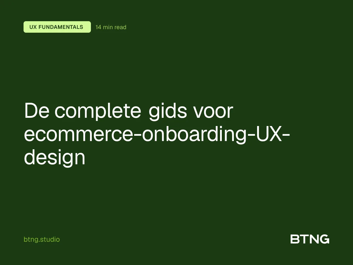 De complete gids voor ecommerce-onboarding-UX-design
