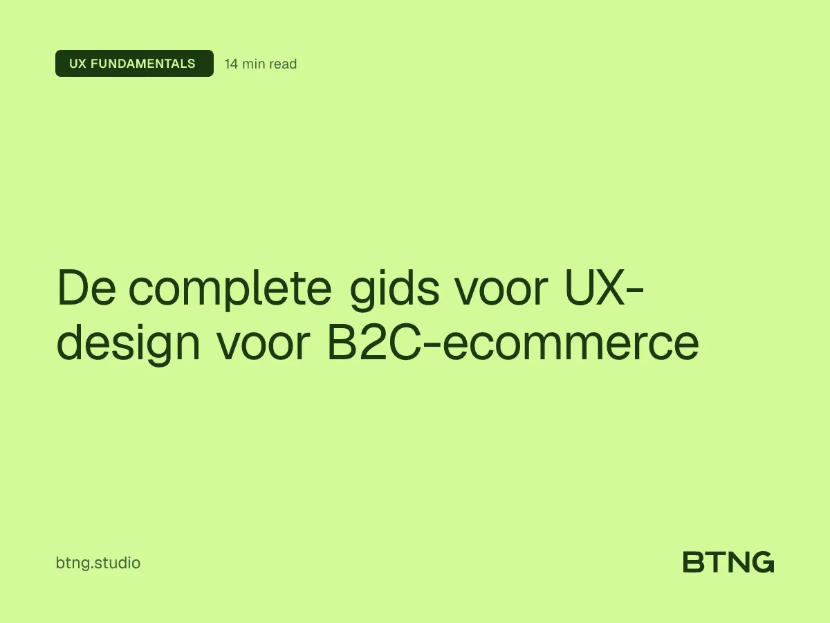 De complete gids voor UX-design voor B2C-ecommerce