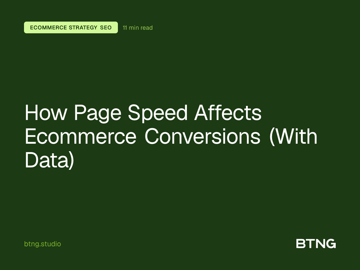 How Page Speed Affects Ecommerce Conversions (With Data)