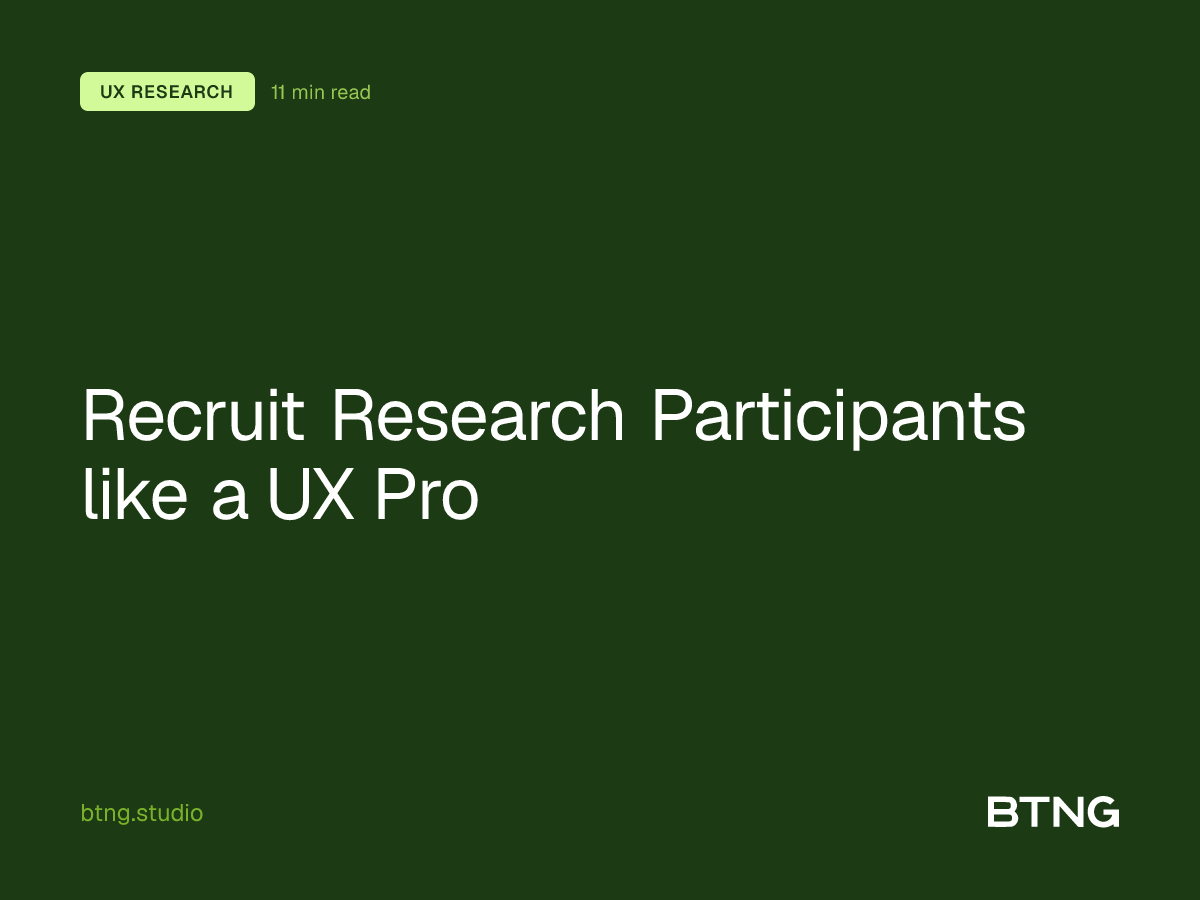 Recruit Research Participants like a UX Pro