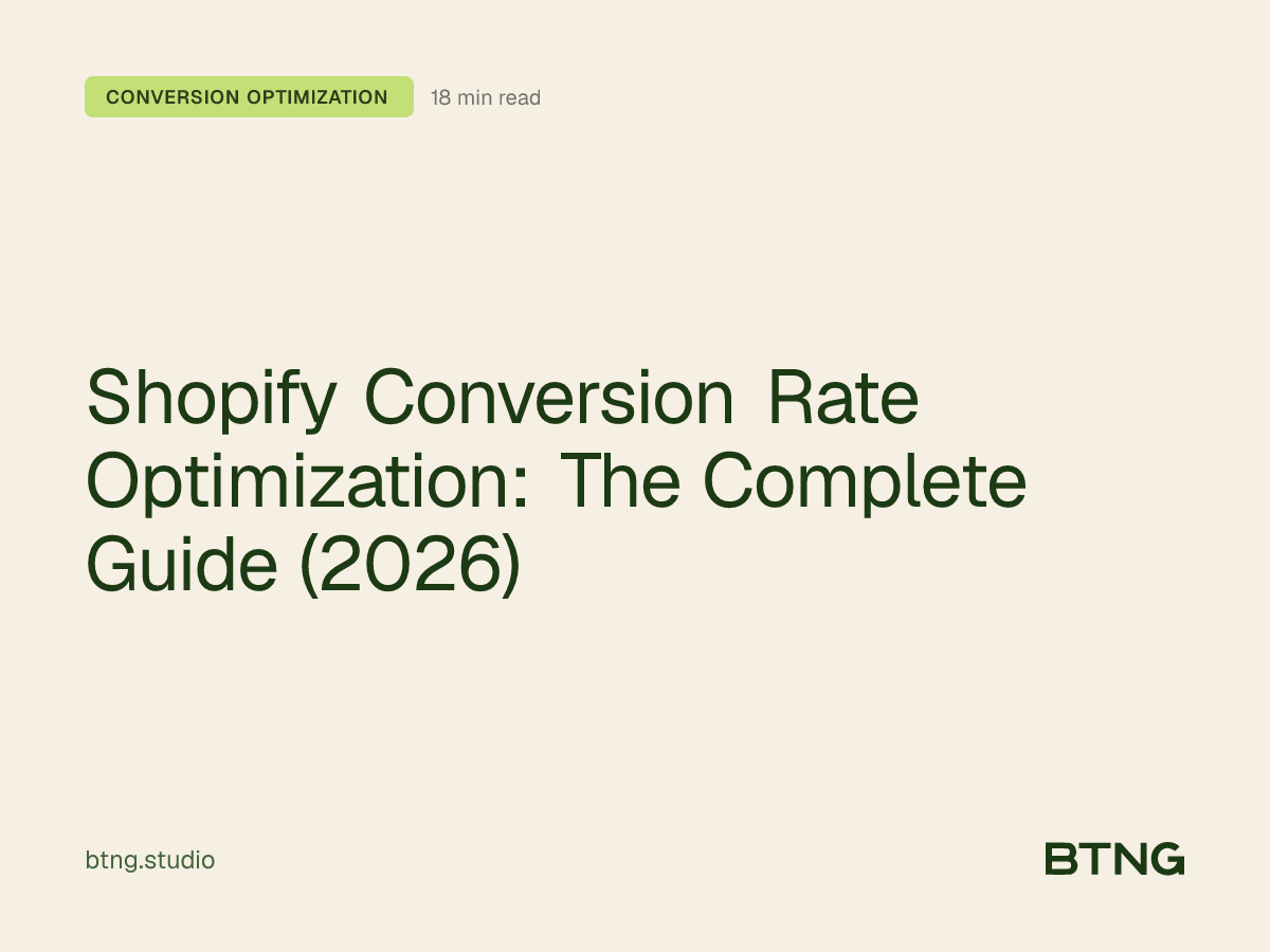 Shopify Conversion Rate Optimization: The Complete Guide (2026)