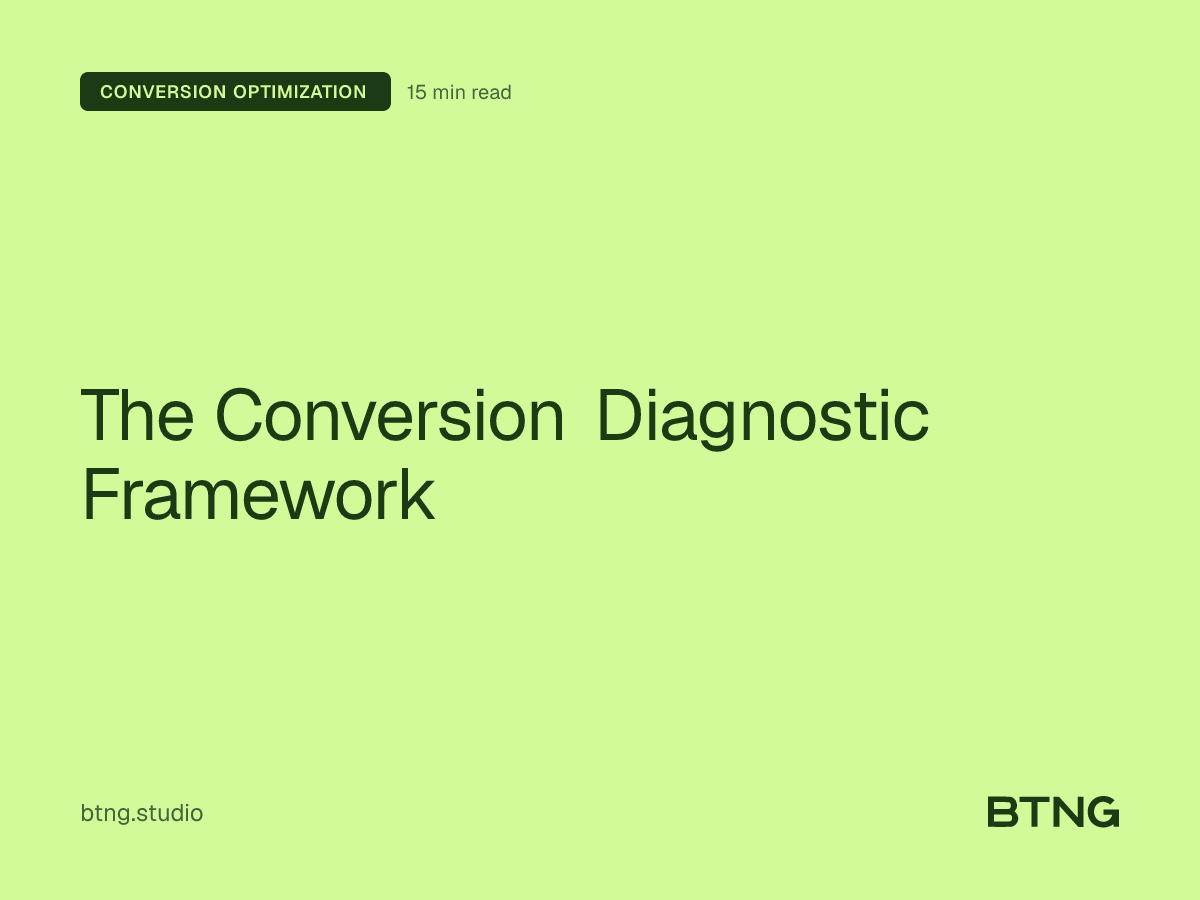 The Conversion Diagnostic Framework
