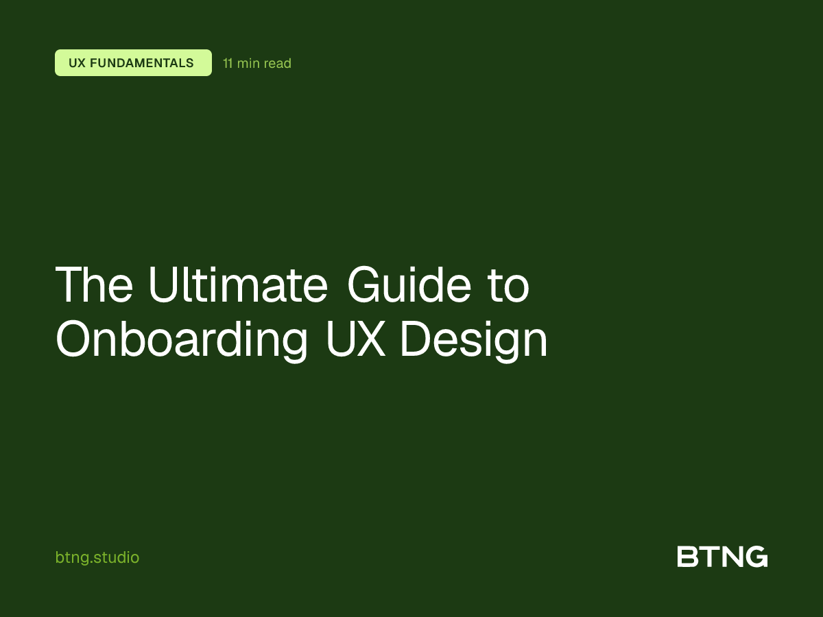 The Ultimate Guide to Onboarding UX Design