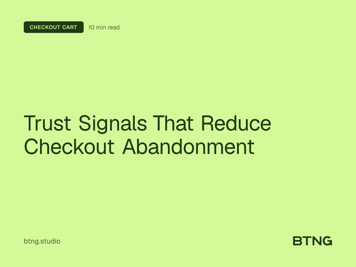 Trust Signals That Reduce Checkout Abandonment