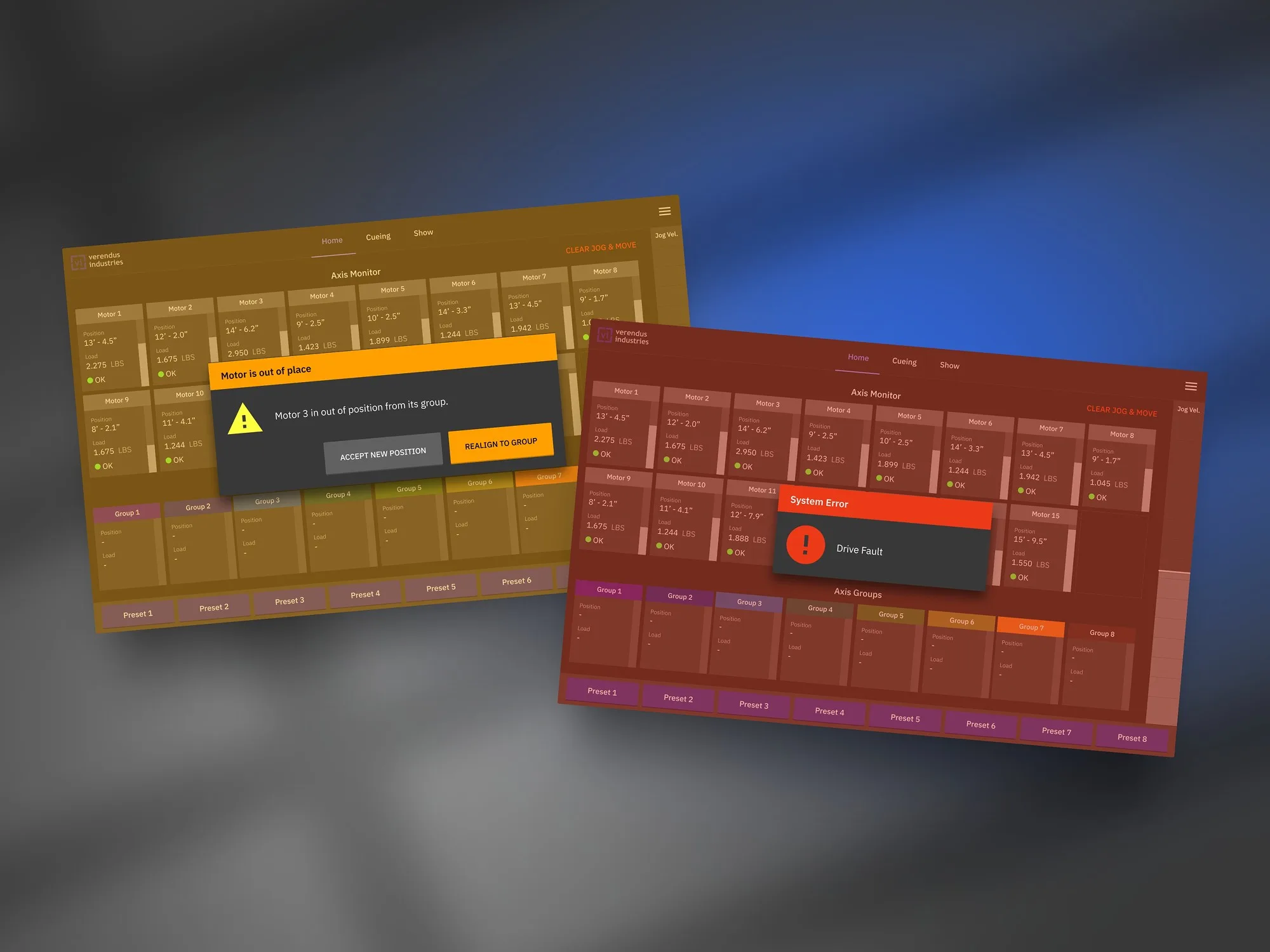 Stage Automation App: Dark Mode Material Design - Afbeelding 4