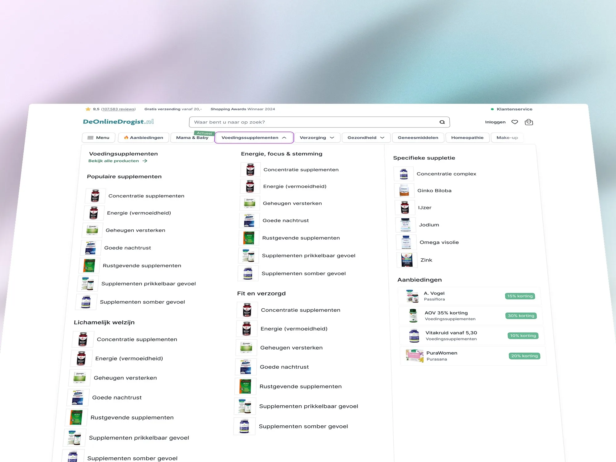 Spring cleaning De Online Drogist backed by Research - Afbeelding 1